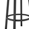Armen Living Lorin 26" Counter Height Swivel Bar Stool in Black Finish and Gray Faux Leather LCLRBAMBVG26 - alternate 3